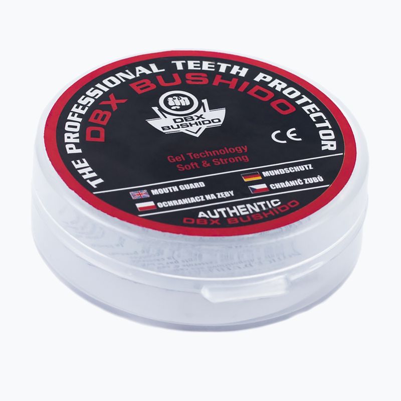 Protector de fălci + cutie Bushido alb Arm-10001-TRANS 5