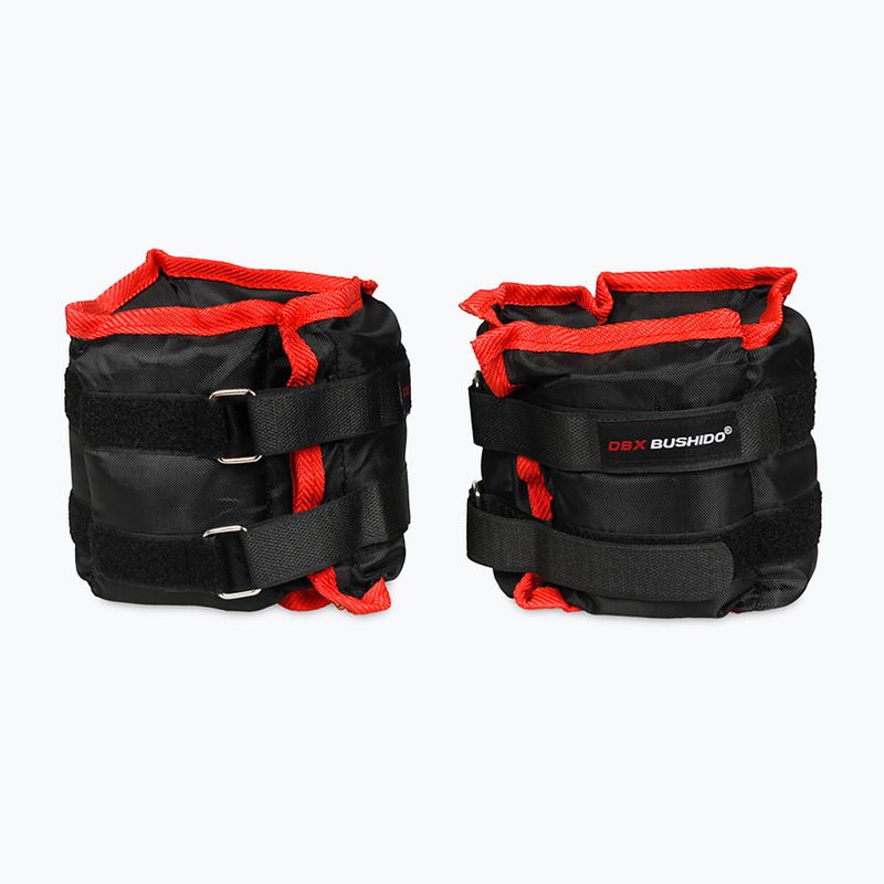 Bushido gleznă și încheietura mâinii set de greutăți 2x3kg negru OB3