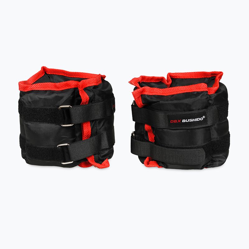 Set de greutăți Bushido pentru gleznă și încheietura mâinii negru- 2x2kg OB2