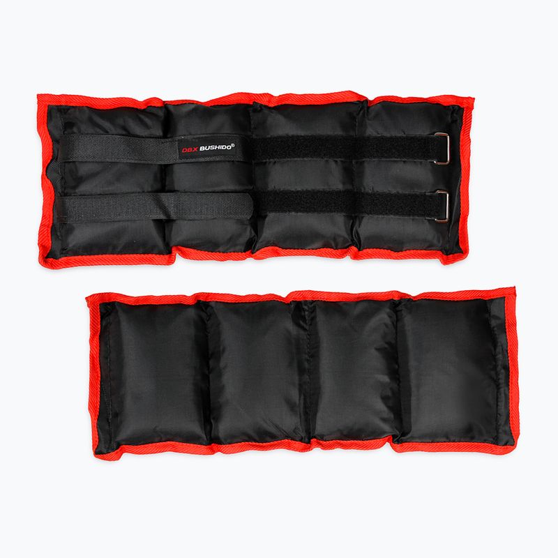 Set de greutăți Bushido pentru gleznă și încheietura mâinii negru- 2x2kg OB2 2