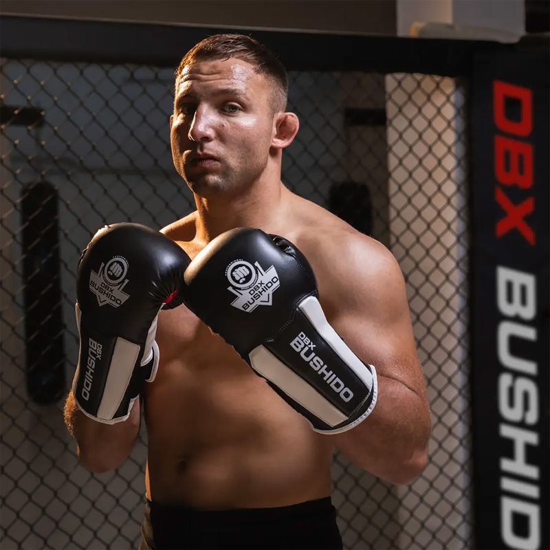 Mănuși de box BDX BUSHIDO B-3W negru/alb