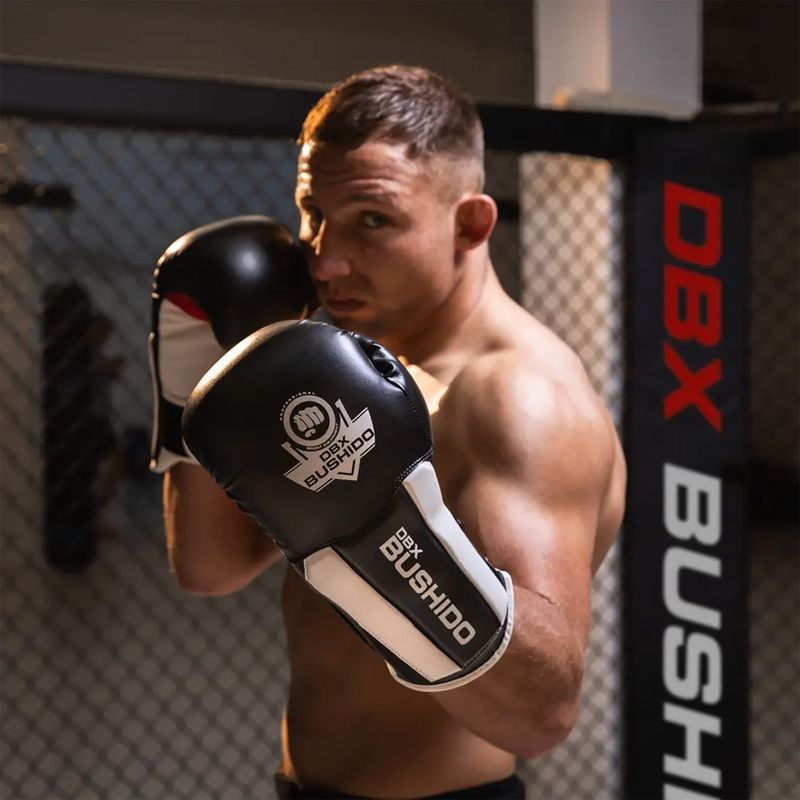 Mănuși de box BDX BUSHIDO B-3W negru/alb