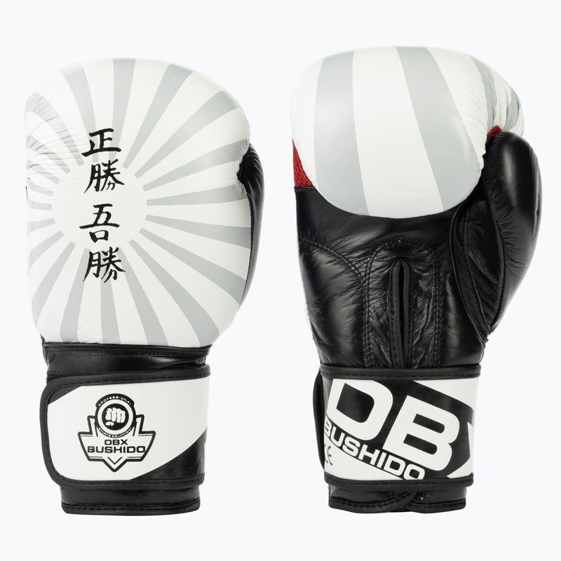 Mănuși de sparring pentru box Bushido “Japan”, alb, B-2v8-12oz