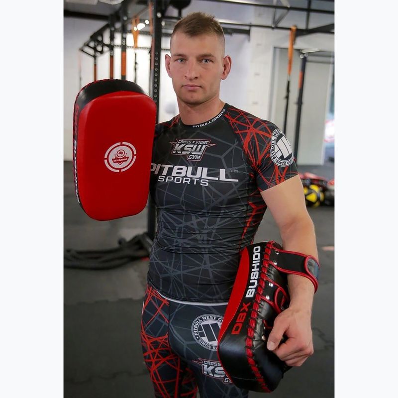 Bushido PAO scut de antrenament din piele naturală Bushido PAO roșu Ars-1201a 6