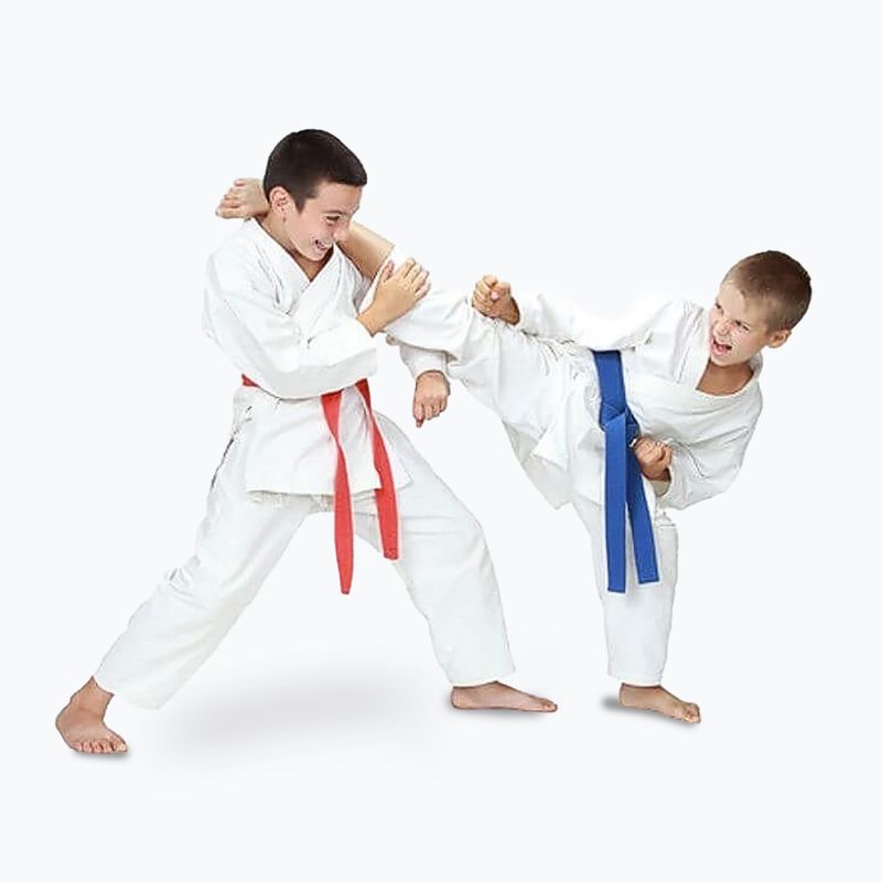 Bushido centura pentru copii karategi ARK-3102 alb 7
