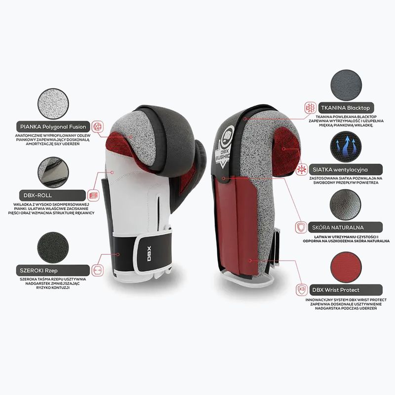 Mănuși de box cu sistem Wrist Protect Bushido, negru, Bb2-12oz 17