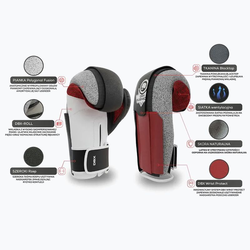 Mănuși de box cu sistem Wrist Protect Bushido, negru, Bb4-12oz 9