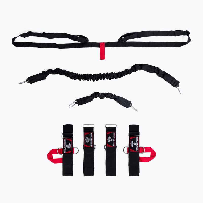 Bushido benzi de antrenament de box P2 + P3 Fighter Set negru Setp1P2