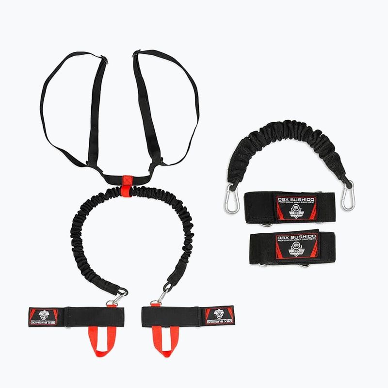 Bushido benzi de antrenament de box P2 + P3 Fighter Set negru Setp1P2 3