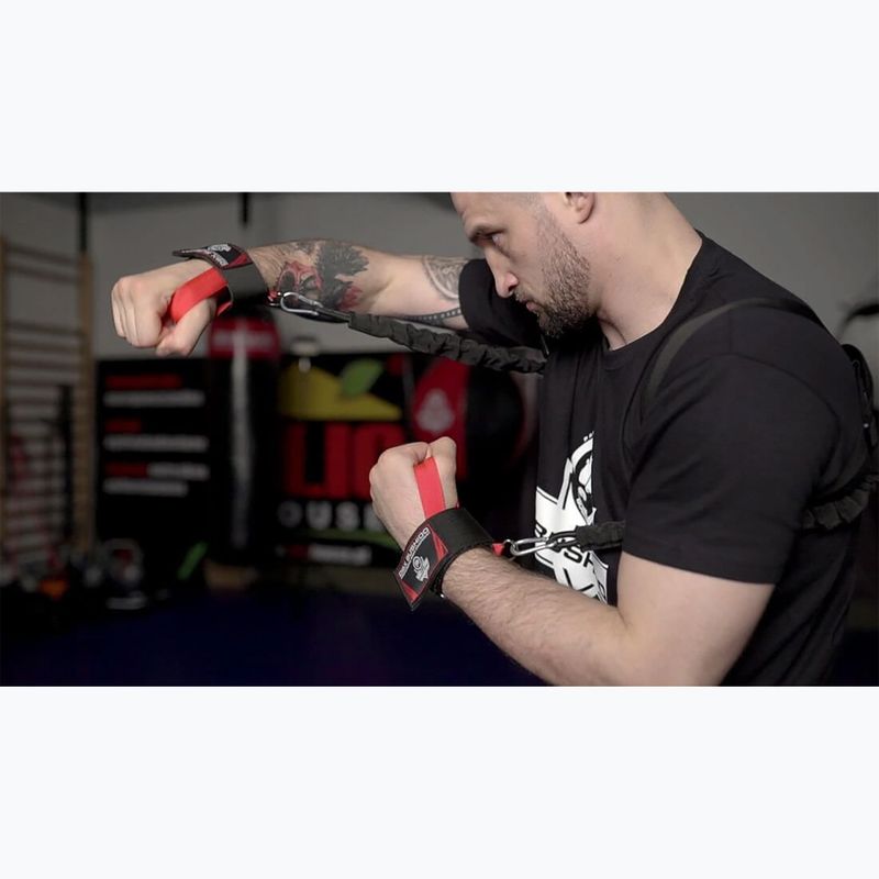 Bushido benzi de antrenament de box P2 + P3 Fighter Set negru Setp1P2 12