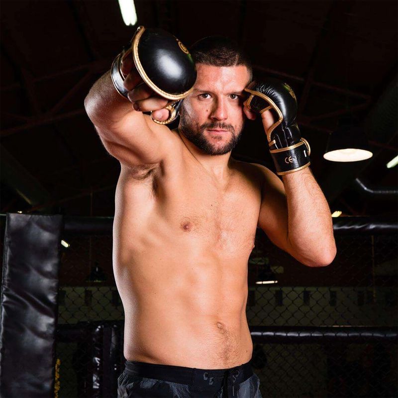 Mănuși de antrenament din piele Bushido MMA, negru, Arm-2011D-M 16