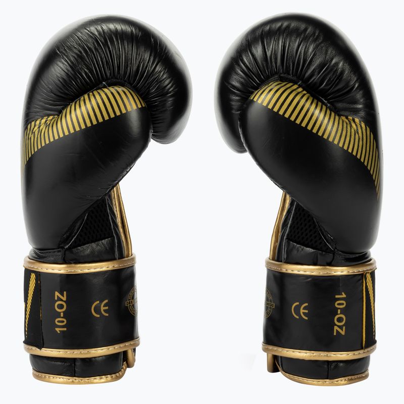 Mănuși de box din piele naturală Bushido, negru, B-2v13-10oz 4