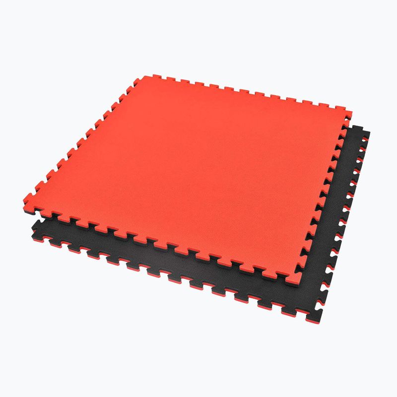 Covoraș DBX BUSHIDO Tatami 2 cm Puzzle 1 buc. negru/roșu