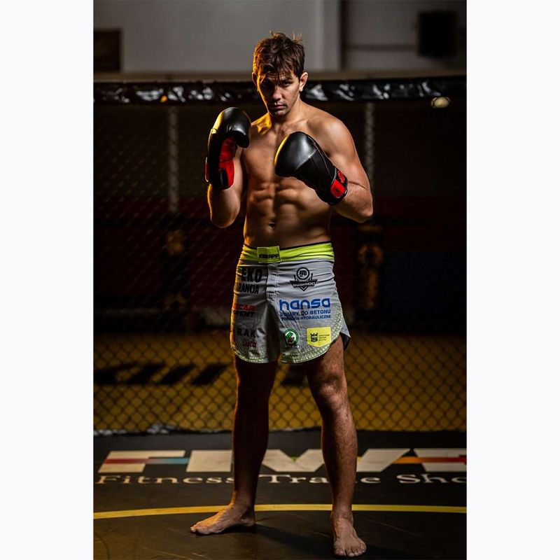 Mănuși de box DBX BUSHIDO "Hammer - Red" Muay Thai negre/roșii 15