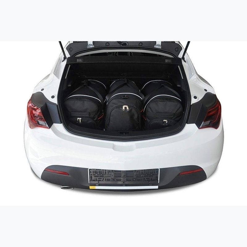 KJUST set geantă portbagaj Opel Astra GTC 2011-2015 3 buc. negru 11