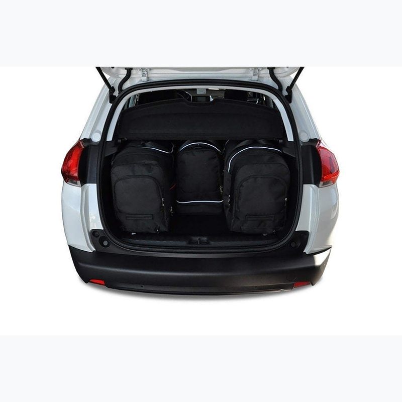 Set de saci de portbagaj KJUST Peugeot 2008 2013-2019 4 buc negru. 15