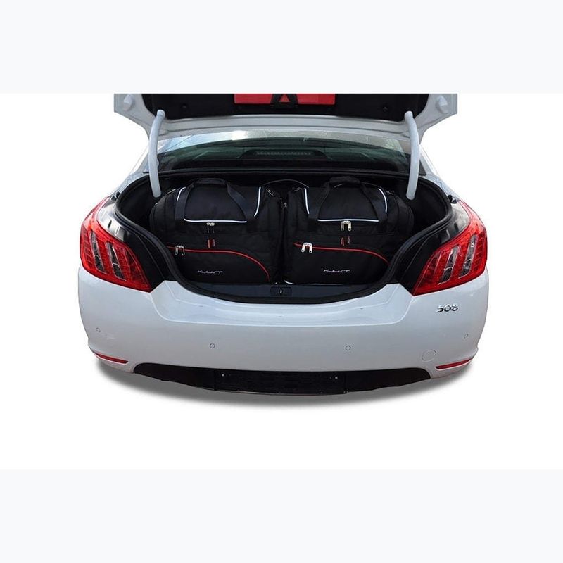 KJUST set sac de portbagaj Peugeot 508 Limousine 2011-2014 5 buc negru. 12
