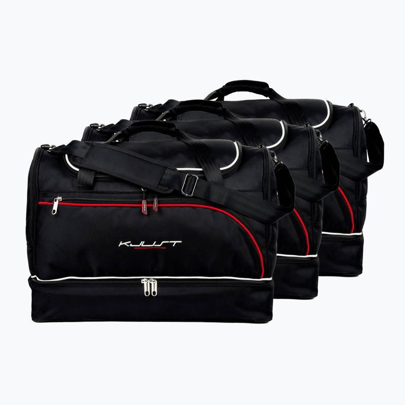 KJUST set geantă portbagaj Opel Corsa 2014-2019 3 buc negru.