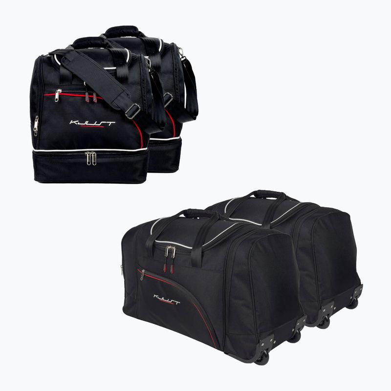 KJUST set geantă portbagaj Opel Meriva 2010-2017 4 buc negru.