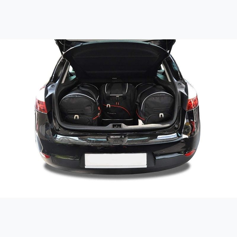 KJUST set geantă portbagaj Renault Megane Hatchback 2008-2015 4 buc negru. 14