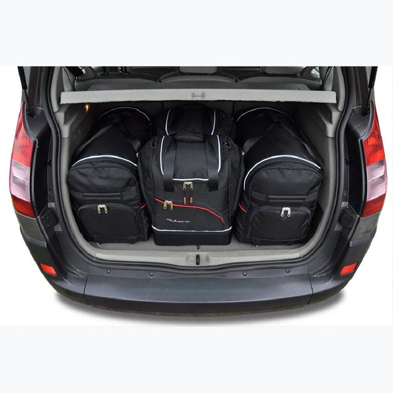 KJUST set sac pentru compartimentul de bagaje Renault Scenic 2003-2009 4 buc. negru 13