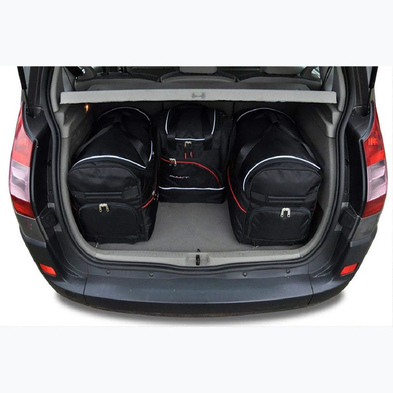 KJUST set sac pentru compartimentul de bagaje Renault Scenic 2003-2009 4 buc. negru 14