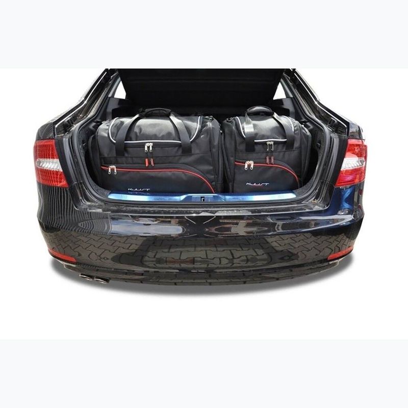KJUST Skoda Superb Limousine 2008-2015 set sac pentru compartimentul de bagaje 5 buc negru. 11