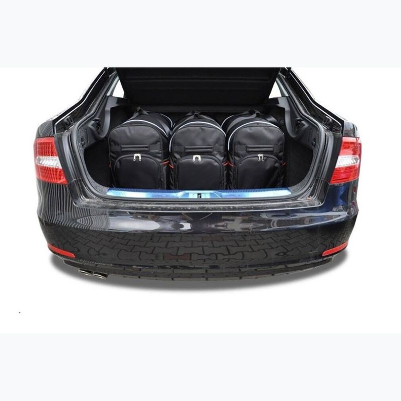 KJUST Skoda Superb Limousine 2008-2015 set sac pentru compartimentul de bagaje 5 buc negru. 12