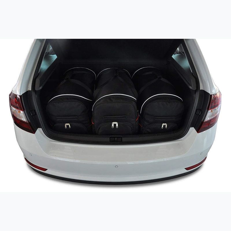 KJUST Skoda Rapid Spaceback set geantă portbagaj 2012+ 3 buc negru 8