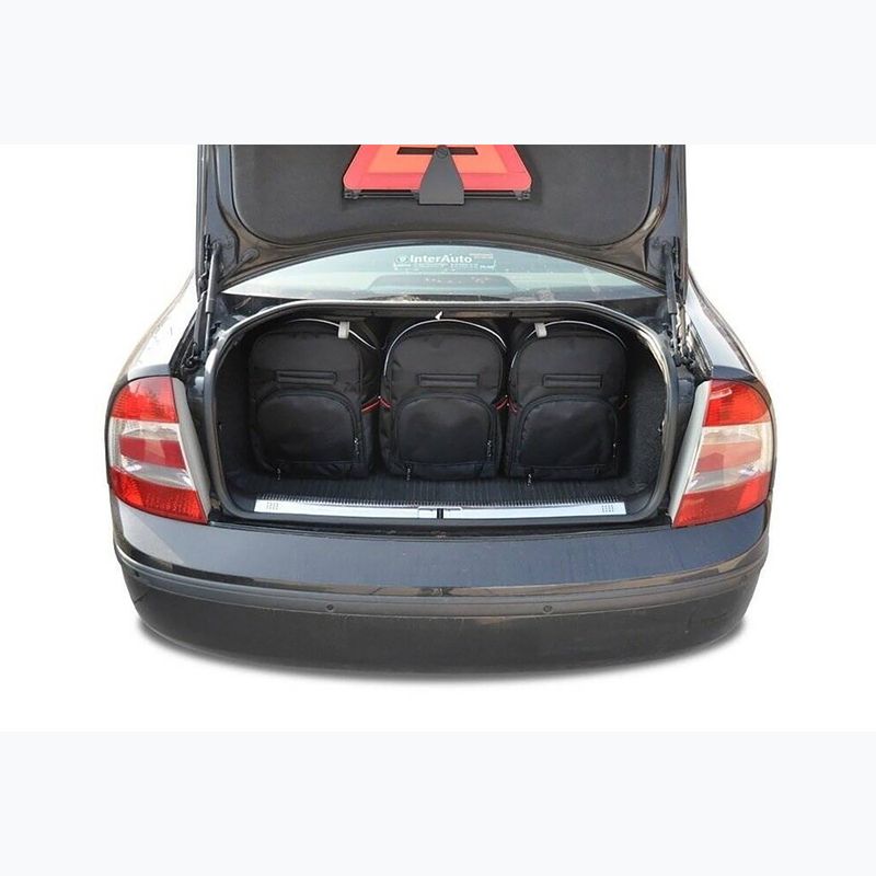 KJUST Skoda Superb Limousine 2001-2008 set de pungi pentru compartimentul de bagaje 5 buc negru. 12