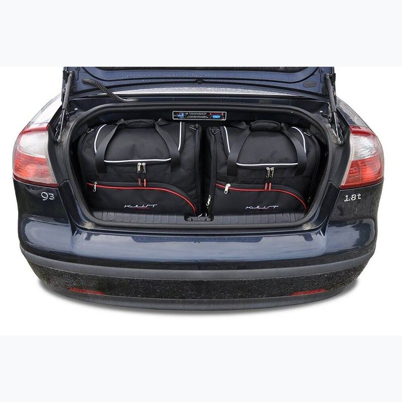 KJUST Saab 9-3 Convertible boot sac set 2002-2015 4 buc negru. 16
