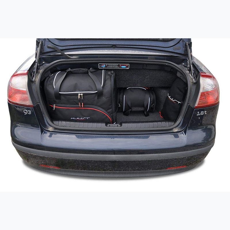 KJUST Saab 9-3 Convertible boot sac set 2002-2015 4 buc negru. 17
