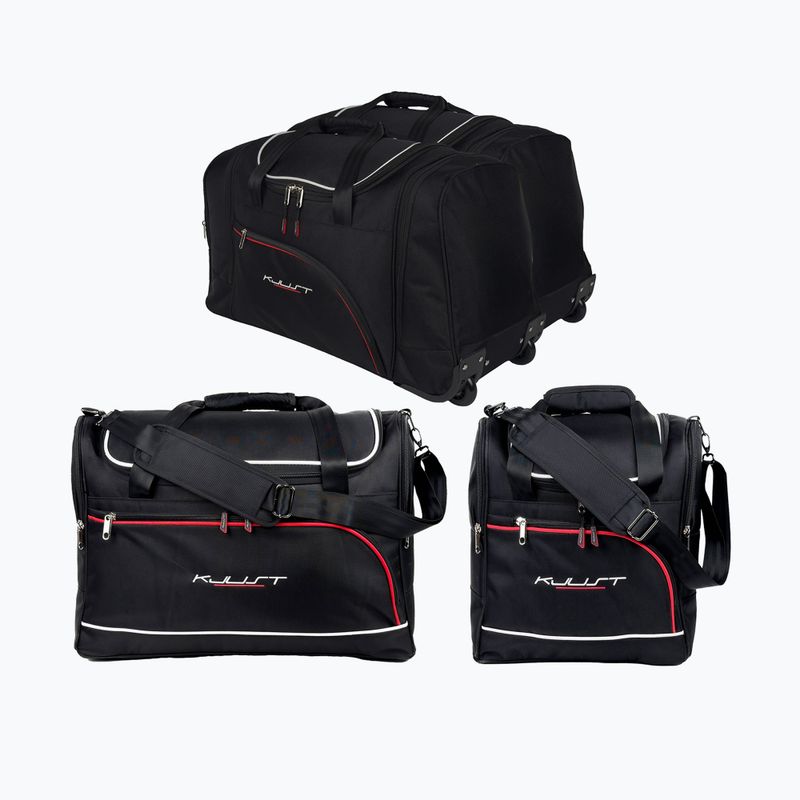KJUST BMW 3 Limousine 2004-2013 set de 4 pungi pentru compartimentul de bagaje negru