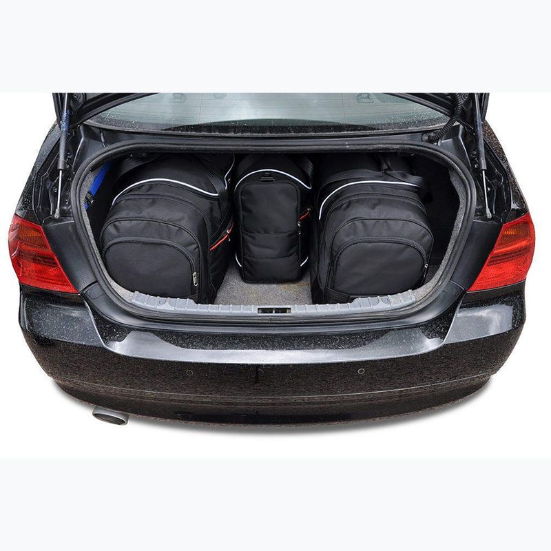 KJUST BMW 3 Limousine 2004-2013 set de 4 pungi pentru compartimentul de bagaje negru 16