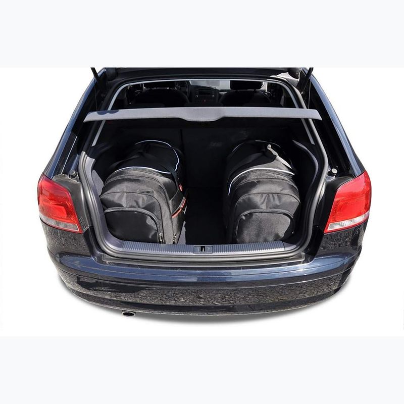 KJUST set geantă portbagaj Audi A3 2003-2013 3 buc negru 17