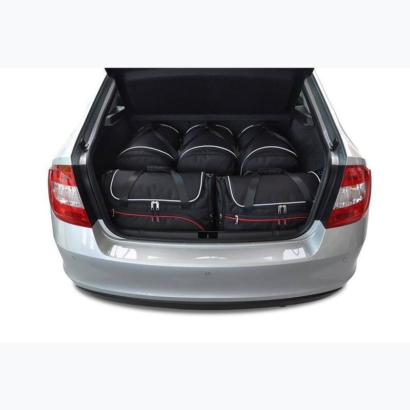 KJUST Skoda Rapid Liftback set de pungi pentru compartimentul de bagaje 2012-2019 5 buc negru. 12