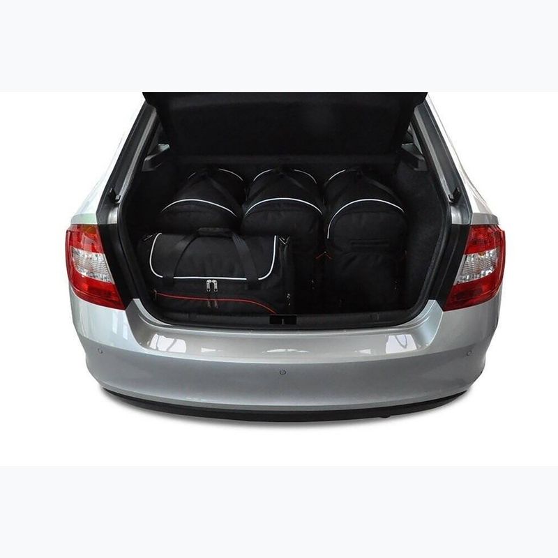 KJUST Skoda Rapid Liftback set de pungi pentru compartimentul de bagaje 2012-2019 5 buc negru. 13