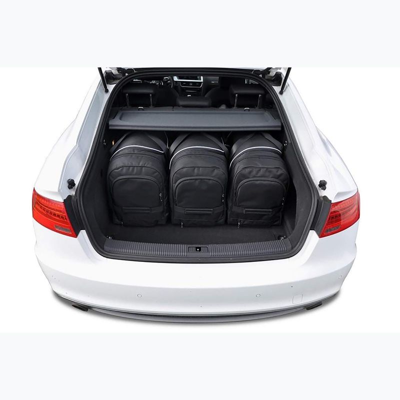 KJUST set geantă portbagaj Audi A5 Sportback 2009-2016 5 buc negru 19