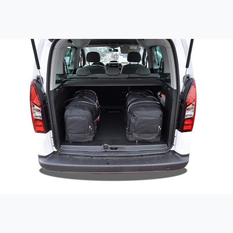KJUST set geantă portbagaj Peugeot Partner 2008-2019 4 buc negru. 15