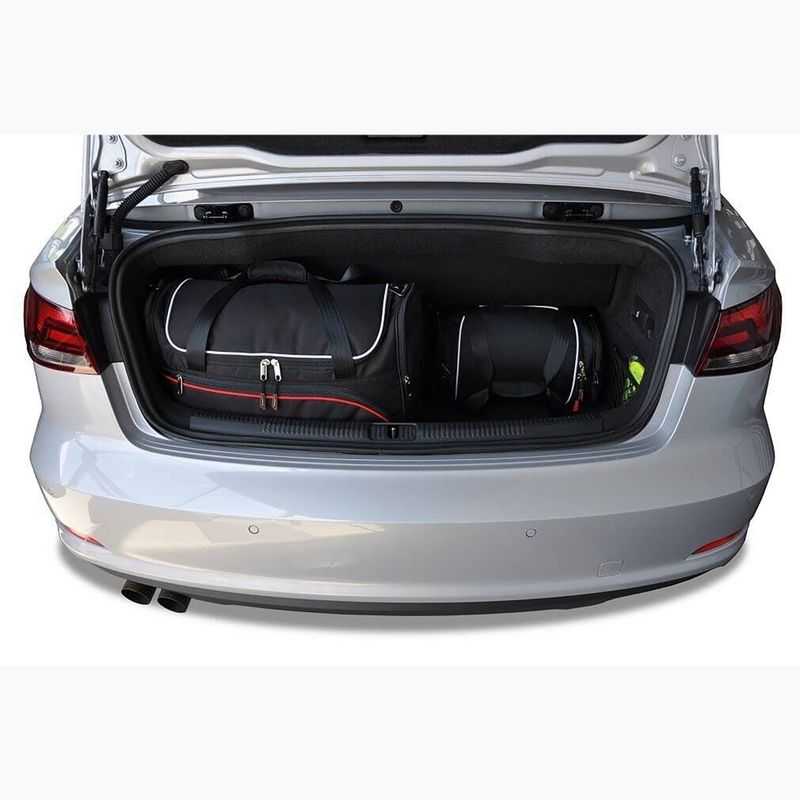 KJUST Audi A3 Cabrio 2014-2016 bagaj compartiment sac set 4 buc negru 15