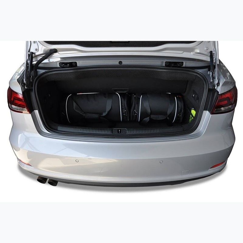 KJUST Audi A3 Cabrio 2014-2016 bagaj compartiment sac set 4 buc negru 16