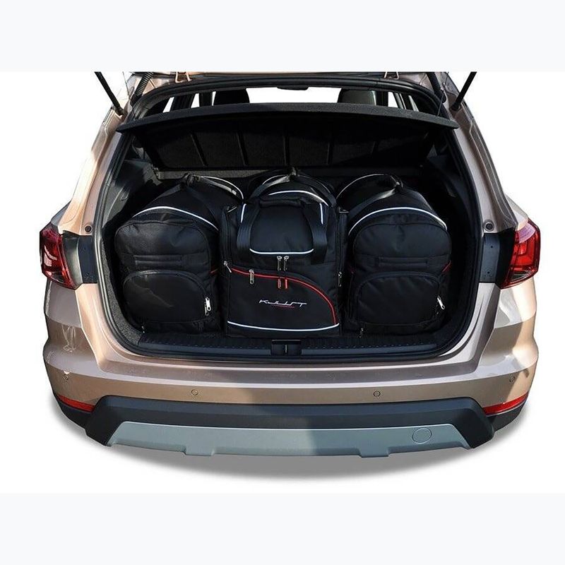 KJUST Seat Arona 2017+ 4 set de genți cu compartimente pentru bagaje negru. 12