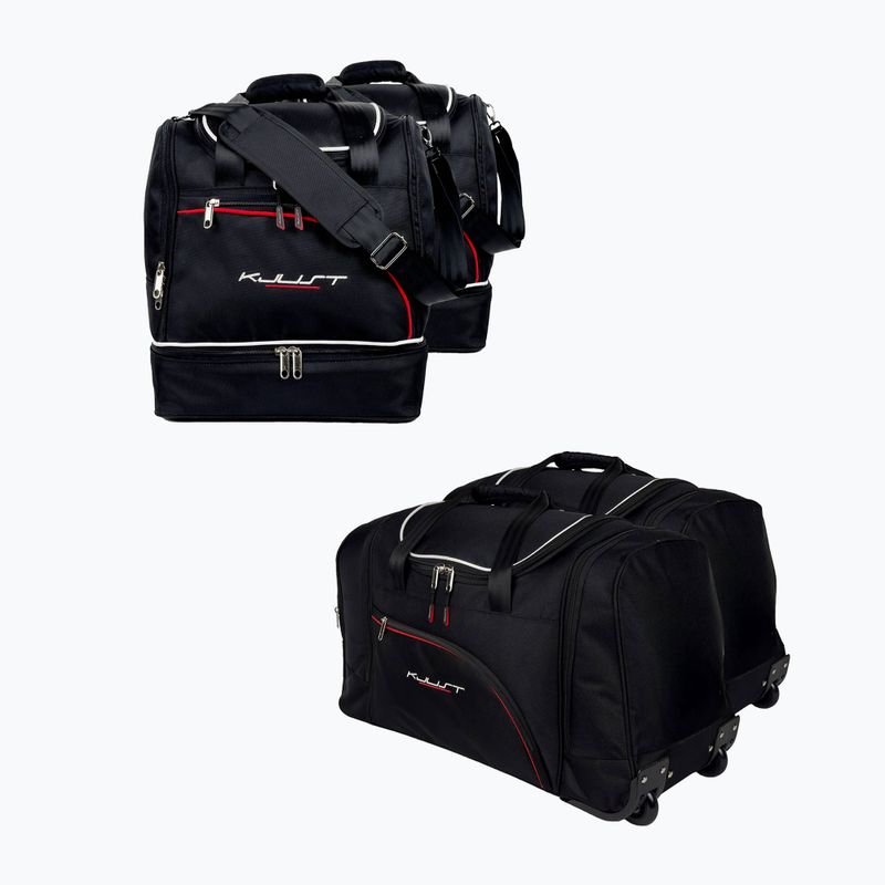 KJUST set geantă portbagaj Renault Megane Coupe 2008-2016 4 buc negru.