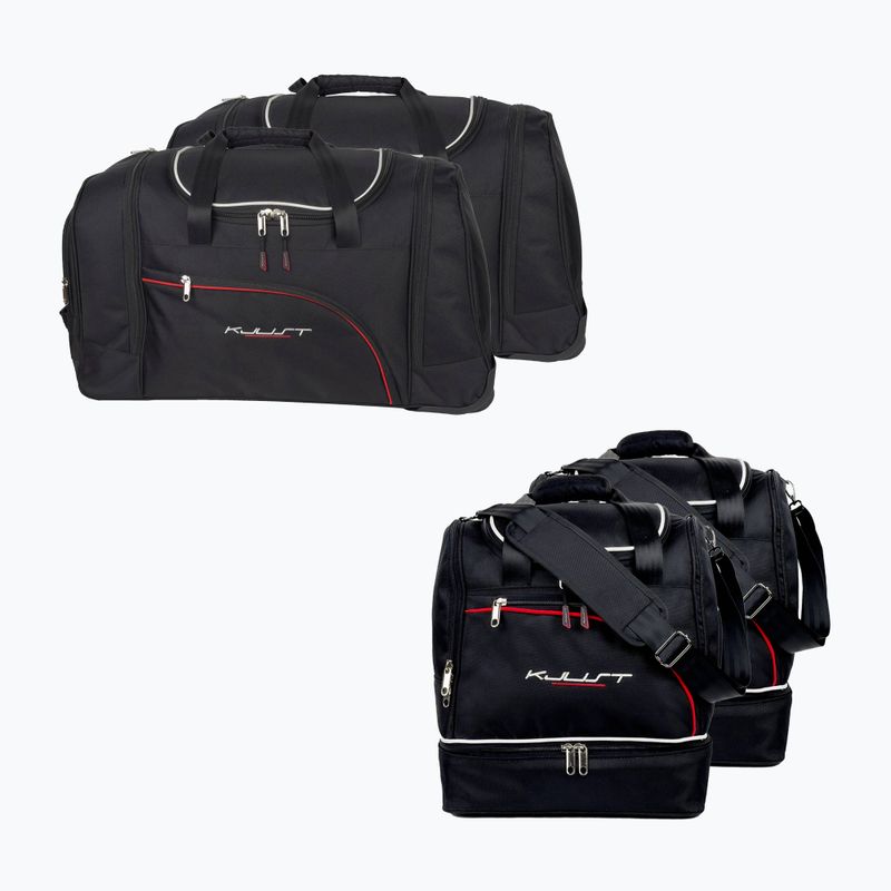 KJUST Renault Scenic 2015-2019 set 4 pungi pentru compartimentul de bagaje negru.