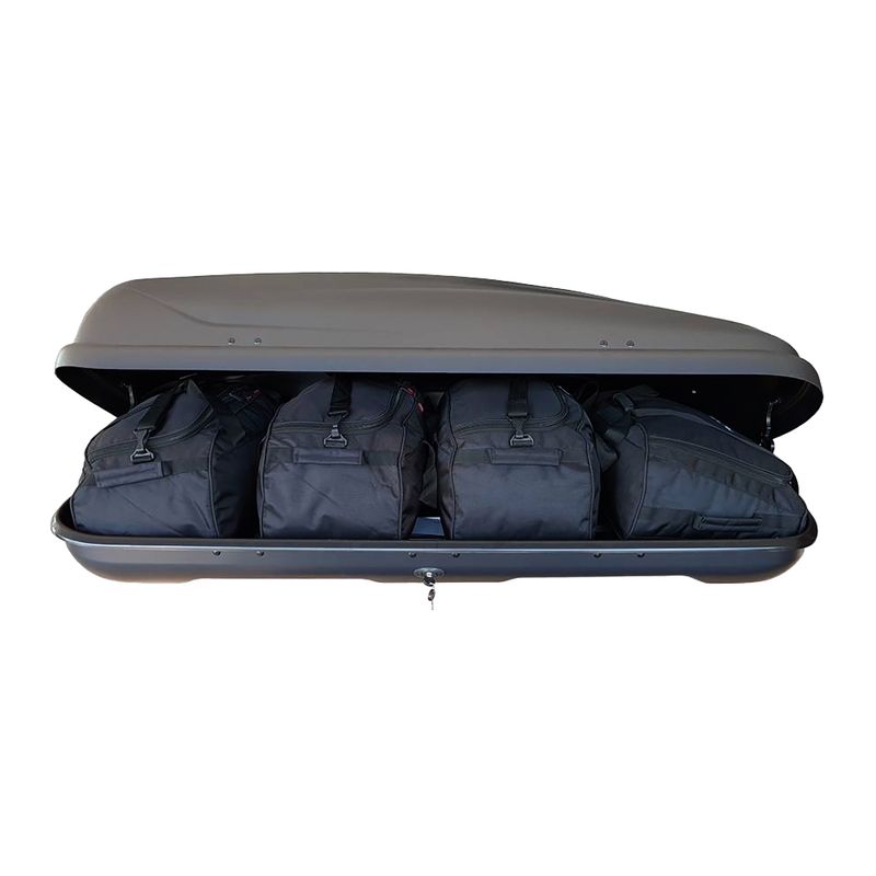 Set de genți pentru cutia de acoperiș KJUST Hapro Traxer 5.6 4 buc. negru