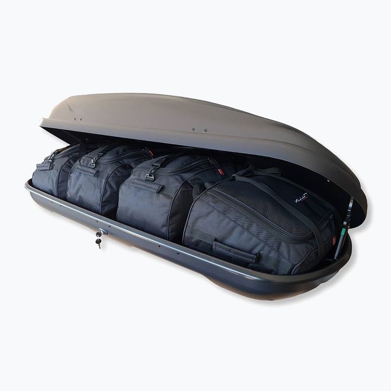 Set de genți pentru cutia de acoperiș KJUST Interpack Traxer 5.6 4 buc. negru 3