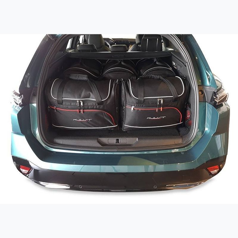 KJUST set geantă portbagaj Peugeot 308 SW PHEV 2021+ 5 buc negru. 13