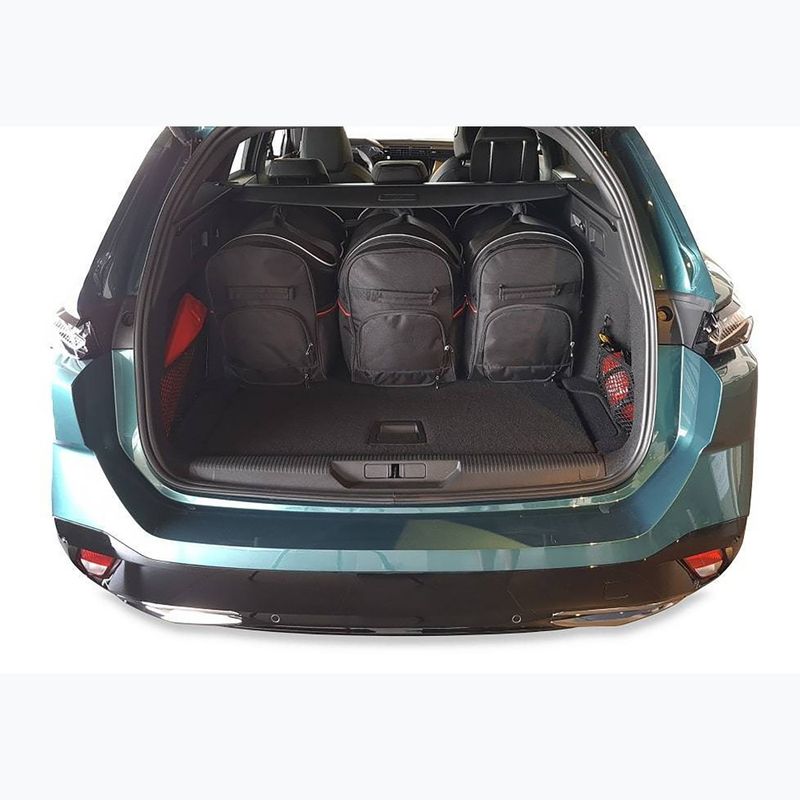 KJUST set geantă portbagaj Peugeot 308 SW PHEV 2021+ 5 buc negru. 15