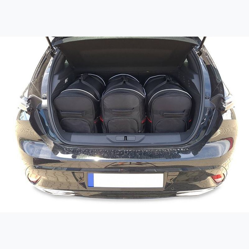 KJUST set geantă portbagaj Peugeot 308 Hatchback 2021+ 3 buc negru. 11