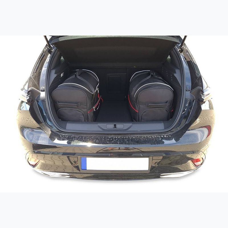 KJUST set geantă portbagaj Peugeot 308 Hatchback 2021+ 3 buc negru. 12